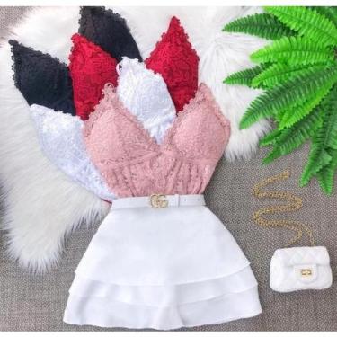 Imagem de body feminino alça guipir moda - Filó Modas