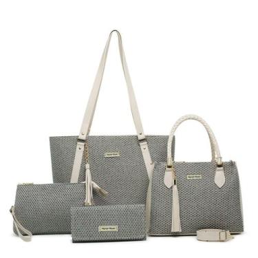 Imagem de Kit 4 Peças Bolsa Feminina Atacado Revenda Direto da Fábrica - Mariah 