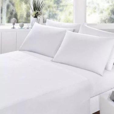 Imagem de Jogo De Cama 100% ALGODÃO Com Lençol de Cima QUEEN 4 Peças 180 Fios CO
