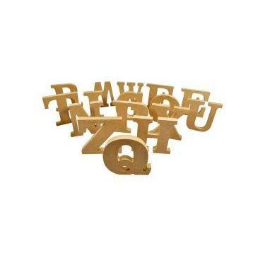 Imagem de Kit 24 Letra de A-z Mdf 15mm 8cm Altura Mdf Madeira - ATACADÃO DO ARTE