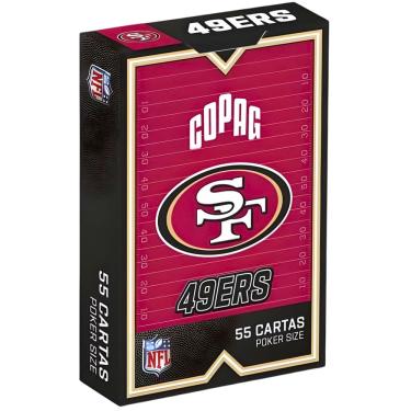 Imagem de Baralho de Cartas NFL San Francisco 55 Cartas Copag