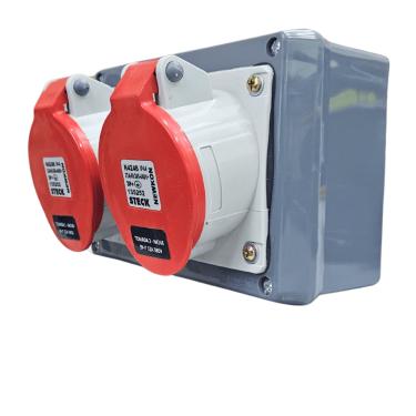 Imagem de Quadro Sobrepor C/ Tomada Industrial 2xN4246 IP-44 Cód. S304136 – Steck