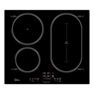 Imagem de Cooktop Indução 4 Bocas Vitrocerâmico 220v 59x52cm - Midea