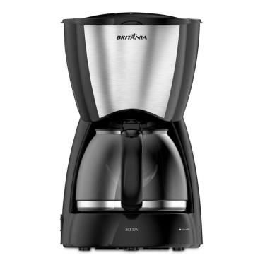Imagem de Cafeteira Elétrica 32 Xícaras Britânia BCF32A Preta com Prata 127V