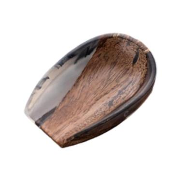 Imagem de IEUDNS Suporte para copos de dosagem de grãos de café, bandeja de pesagem, bandeja de dosagem moderna e decorativa para escritório, casa de chá, Color a