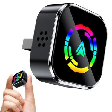 Imagem de 2-In-1 Wireless Carplay & Android Auto Adapter, Ultra-Compact Design, Larger Vents, Faster and More Stable Connection for IOS 9+ & Android 11+(Color)