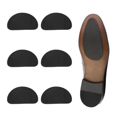 Imagem de PATIKIL Almofadas de sapato antiderrapantes, protetores de sola de sapato adesivos para calcanhares, alças antiderrapantes para mulheres e homens, Preto, 0.06 Inch