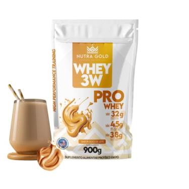 Imagem de Whey Protein 3w Nutra Gold (32g Proteina)900g Refil Doce de leite