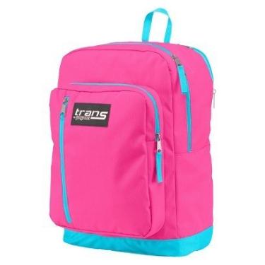 Imagem de Mochila Jansport 37l/2258 c bica em rosa fluorescente.