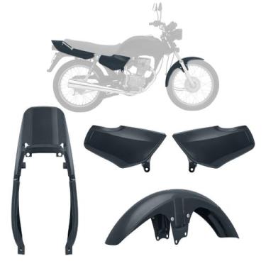 Imagem de Kit Carenagem 3 Peças Moto Honda Titan Ano 1995 1996 1997 1998 1999 - 