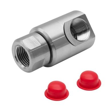 Imagem de Carretel de mangueira giratório de 1/2 polegada - União rotativa resistente de 5000 PSI com rolamentos de esferas, portas FNPT, lavadora de pressão e conector do sistema de irrigação de jardim