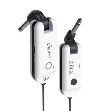 Imagem de GTRS Sistema sem fio de guitarra UHF GWU4 transmissor e receptor recarregável, correspondência automática, baixa latência, alcance de 35 metros, conexão estável para guitarras elétricas, baixo e mais