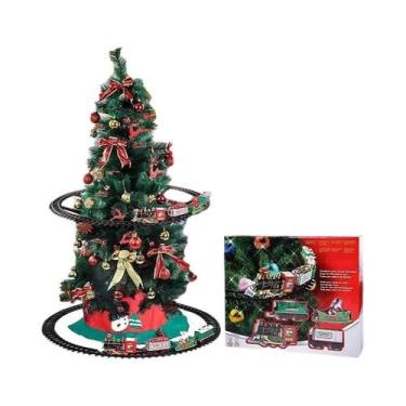 Imagem de Conjunto De Trem Elétrico Para Árvore De Natal, Decoração De Pista, Ca