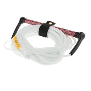 Imagem de Baoblaze Corda para esqui aquático, corda para wakeboard, resistente, multifuncional, profissional, linha de surf, 75 pés para esportes aquáticos, wakeboard, Corda Branca