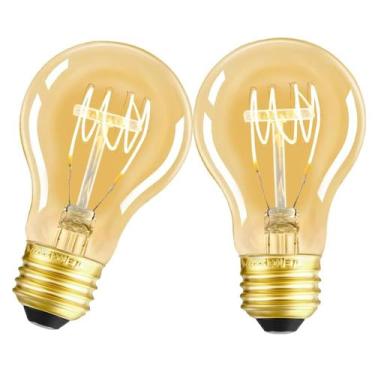 Imagem de Lâmpadas LED Edison LDCHIUEN 4W 2200K A19 E26 reguláveis