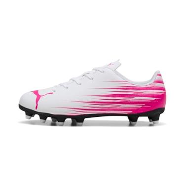 Imagem de PUMA Tênis infantil unissex Attacanto firme, chuteira artificial de futebol, Branco-ravish Ah25, 10 Big Kid