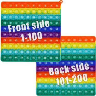 Imagem de Brinquedo sensorial Fidget PETBSNVB Double Side Pop it 1-200 números
