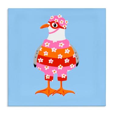 Imagem de Stupell Industries Sassy Seagull Wetsuit Canvas Wall Art Design por Bex Morley Design, 17 x 17