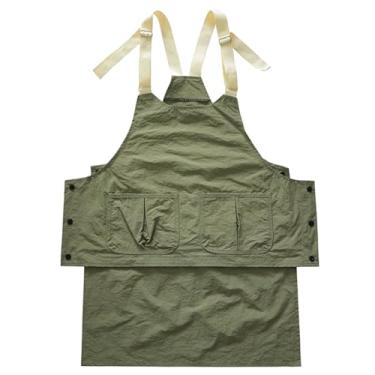 Imagem de Avental estilo colete impermeável de fibra de poliéster, roupa de trabalho profissional para cafés e cozinhas, melhores aventais para garçons
