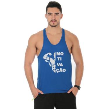 Imagem de Camiseta Regata Cavada Masculino Academia Treino Motivação - DUMINEIRO