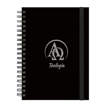 Imagem de Caderno Colegial Plus 12 Matérias Profissões Teologia (Preto e Prata)
