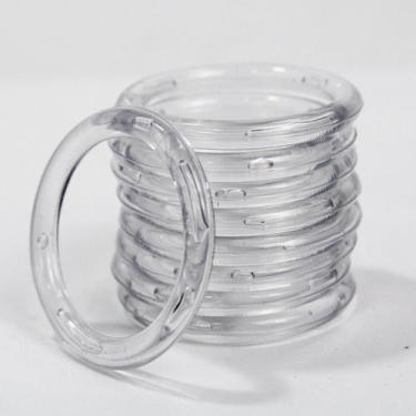 Imagem de Kit 30 Unidades de Argola 35mm Transparente Para Artesanato - Russo Ar