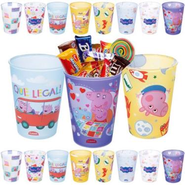 Imagem de 10 Copos Peppa Pig p/ Festa Infantil Decoração Lembrancinhas - Plasúti