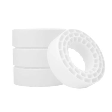 Imagem de NMNRC 4Pcs Super Soft 1.55'' Silicone Rubber Insert Foam for 95-97mm Tire 1.55 Inch Wheel Rim Upgrades Part White