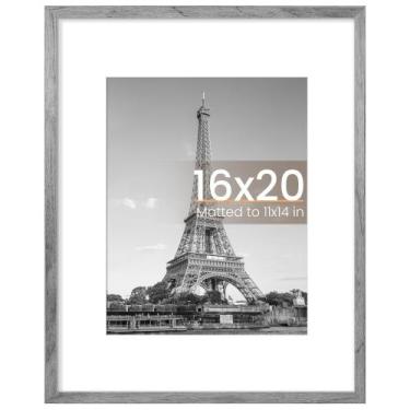Imagem de Porta-retratos upsimple 16x20 cinza para 11x14 com tapete ou 16x20 - u