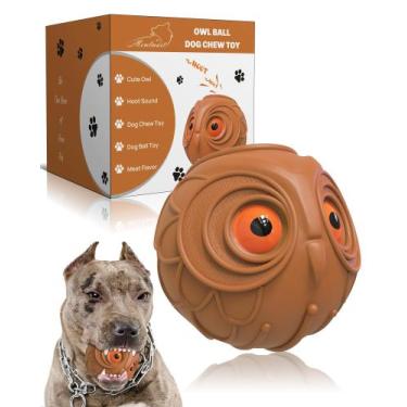 Imagem de Brinquedo para cães Mewlmart Giggle Ball para mastigadores agressivos 