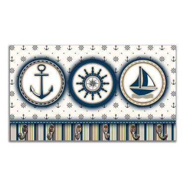 Imagem de Cabideiro De Parede Porta Chaves Náutica Marinheiro Mar 3 - FORMALIVRE