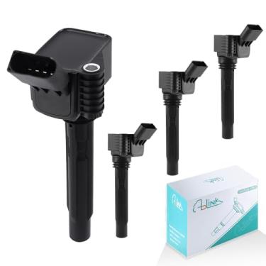 Imagem de AULINK Pacote de Bobina de Ignição 4 Peças Uf716 para Audi A3 A4 A5 A6 A8 Tt (Quattro) Q3 Q5 Q7 Q8 Rs3 Rs5 S3 S4 S5 S7 Volkswagen/Vw Arteon Atlas Beetle Golf Passat Jetta 1.8L 2.0L L4 Uf752