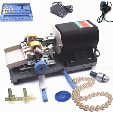 Imagem de Máquina De Perfuração De Pérolas De 450 W Coral Driller Amber Holing Machine Com Estrutura De Ferro De Placa De Areia 6,5 Mm Mandril Velocidade Ajustável De Perfuração Simét, C