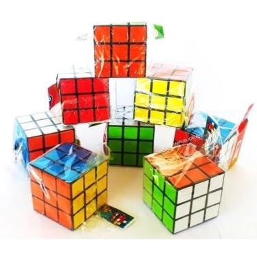 Imagem de Kit 50 Cubos Mágicos Coloridos, 5 cm, Brinquedo para Festa, Lembrancinha
