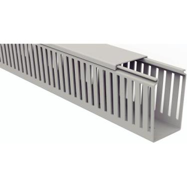 Imagem de Canaleta para Painel Tramontina Semiaberta Cinza 50x80x2000mm