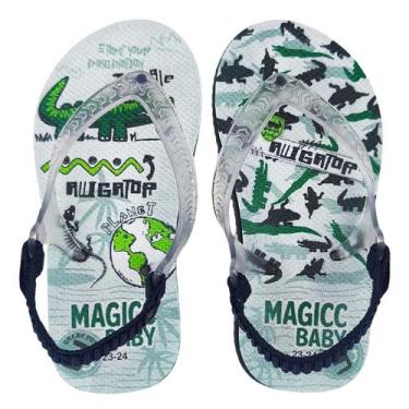 Imagem de Chinelo Bebê Magicc Baby Sandália Infantil Jacaré Meninos, 21/22