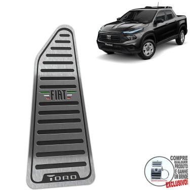 Imagem de Descanso De Pé Em Aço Inox Fiat Toro 2022 / Preto
