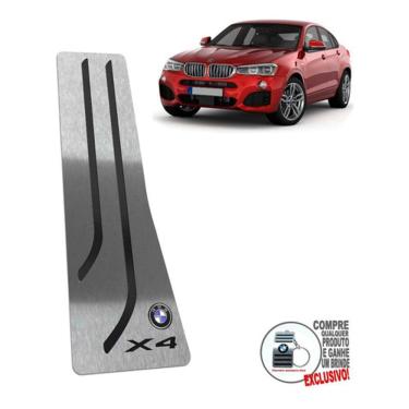 Imagem de Descanso De Pé Aço Inox Bmw X4 2015 A 2018 Preto