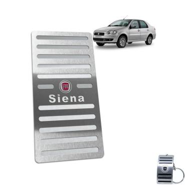 Imagem de Descanso De Pé Fiat Siena 1997 A 2012 Aço Inox Prata