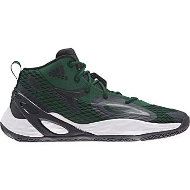Imagem de adidas Tênis de basquete unissex adulto D Rose Son of Chi, Team verde-escuro - núcleo preto e branco, 18