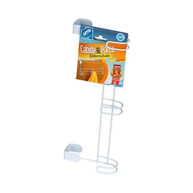 Imagem de Cabide Arthi de Porta Emborrachado com Gancho Branco, UNICA