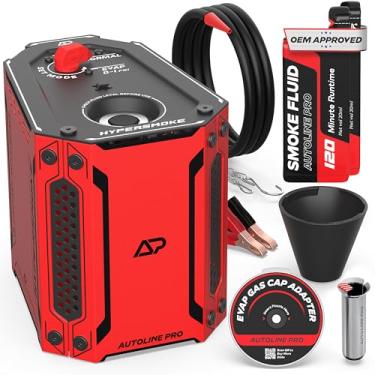 Imagem de Autoline Pro HyperSmoke™ Máquina de Fumaça Automotiva EVAP com Pressão Ajustável | Fluido Aprovado OEM | Compressor Integrado | Inclui Cone e Adaptador de Tampa de Combustível EVAP
