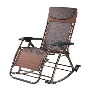 Imagem de UISLA Cadeira reclinável de balanço de jardim resistente – assento ajustável de gravidade zero para pátio ao ar livre, deck gramado, acampamento, relaxante, suporta 200 kg