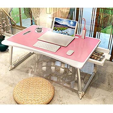 Imagem de Cama Escrivaninha Dormitório de Estudante Dobrável Notebook Computador Mesa Quarto Pessoas Preguiçosas Use Mesas Pequenas (Cor: Preto)