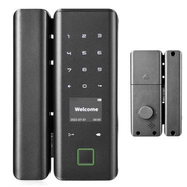 Imagem de Fechadura Digital Eletronica Porta Inteligente App Celular Senha Biometria Cartao Rf Segurança Casa