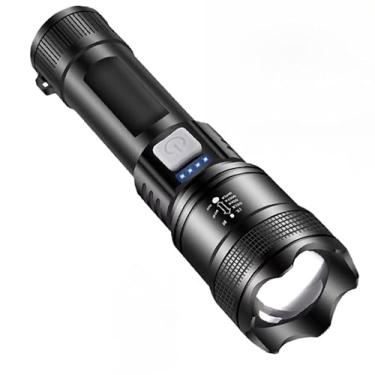 Imagem de Lanterna Led militar 4 em 1 lanterna tática recarregável usb remoto para pesca e camping(1)