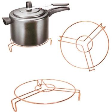 Imagem de Kit 3 Descansos para Panela Metal Rose Gold - Clink