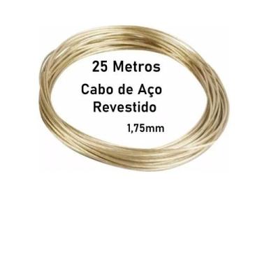 Imagem de 25 metros cabo de aço para manutençào varal - Alfa Varal
