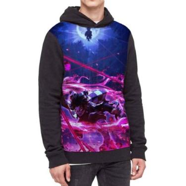 Imagem de Moletom Com Capuz Kimetsu No Yaiba Ref:802 - smoke, Preto, GG