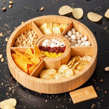 Imagem de Petisqueira Giratória Em Bambu - 7 Div. Welf